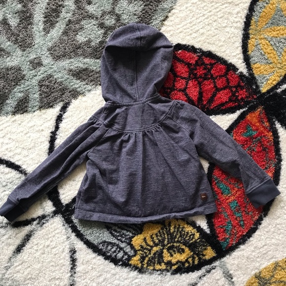 Tea Collection Indigo Zip Hoodie - 2T - Picture 4 of 5